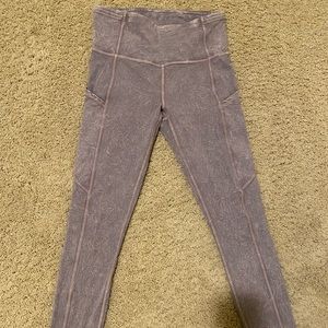 Lululemon Fast and Free Tight 25”. Ice Wash Violet Verbena